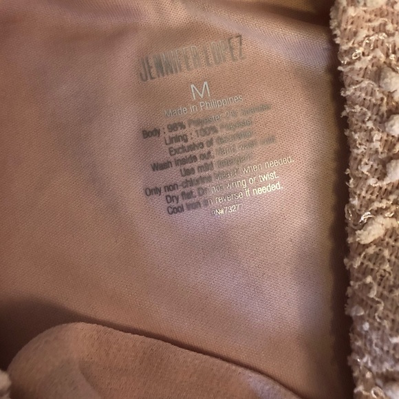 FINAL PRICE Jennifer Lopez Pink Sweater W Sequins - Picture 4 of 4